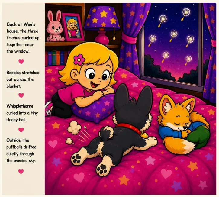 Page from Wee Wee Kazoo and the Puffball Field